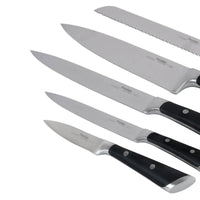 Prestige 5-Piece Knife Block Set | Stainless Steel Kitchen Knives with Storage Block | PR51375