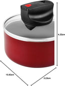 Prestige Classique Non-Stick Sauce Pan 14 cm | 3X Ultra Tough Frying Pan | Red - PR15906