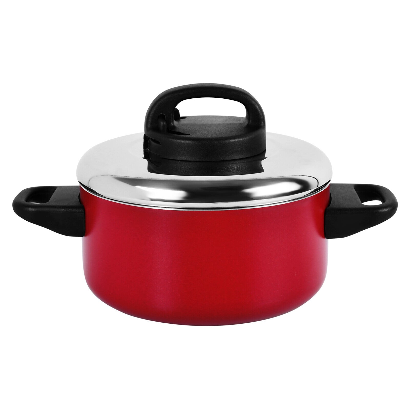 Prestige Classique Non-Stick Casserole 1.9L / 18 cm | 3X Ultra Tough Cooking Pot with Stainless Steel Lid | Red - PR21542