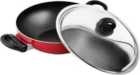 Prestige Classique Flat Bottom Kadai with Stainless Steel Lid 30cm | 3X Ultra Tough Kadai with Lid | PR21500