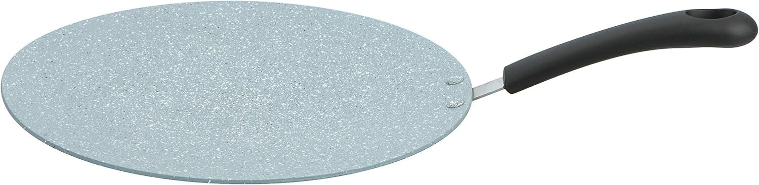 Prestige Speckled Concave Tawa 32 Cm | Long Lasting Non Stick Aluminum Tawa for Roti | Grey - PR15876