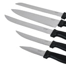 Prestige 7-Piece Knife Block Set | Stainless Steel Kitchen Knives with Scissors & Wooden Block | PR50919