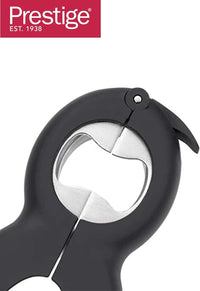 Prestige Multiple Jar Bottle Opener 6 IM 1 | Tin Opener Quick Jar Opener | Gripper Lid Can Opener | Easy to Use for Weak Hands | PR50295