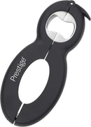 Prestige Multiple Jar Bottle Opener 6 IM 1 | Tin Opener Quick Jar Opener | Gripper Lid Can Opener | Easy to Use for Weak Hands | PR50295