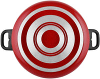 Prestige Classique Non-Stick Casserole 28 cm | 3X Ultra Tough Cooking Pot with Stainless Steel Lid | Red - PR15916