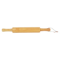 Prestige Wooden Rolling Pin | Great Control |Ergonomically Designed Handles | Brown - PR50185
