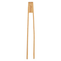 Prestige Wooden Tongs for Kitchen | Wooden Tongs Ideal for BBQ, Salad, Toaster, Bread & Pickles | Brown - PR51178