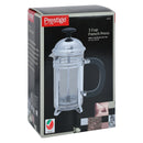 Prestige French Press Coffee Maker 8 Cups 1000ml | Compact Glass French Press with Stainless Steel Filter | PR48179