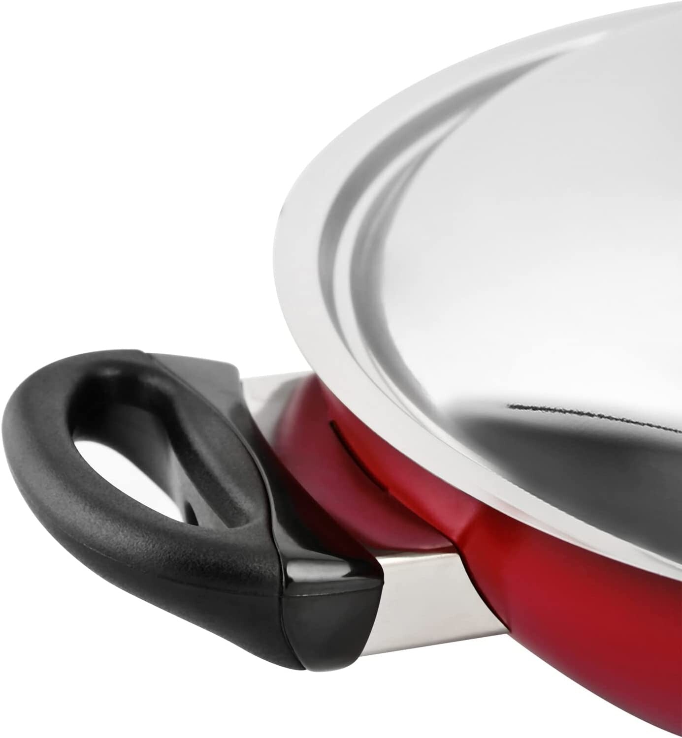 Prestige Classique Flat Bottom Kadai with Stainless Steel Lid 20cm | 3X Ultra Tough Kadai with Lid | PR21497