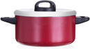 Prestige Prestiga Classique Stockpot 22 cm | 3X Ultra Tough Cooking Pot with Stainless Steel Lid | PR21252 - Red