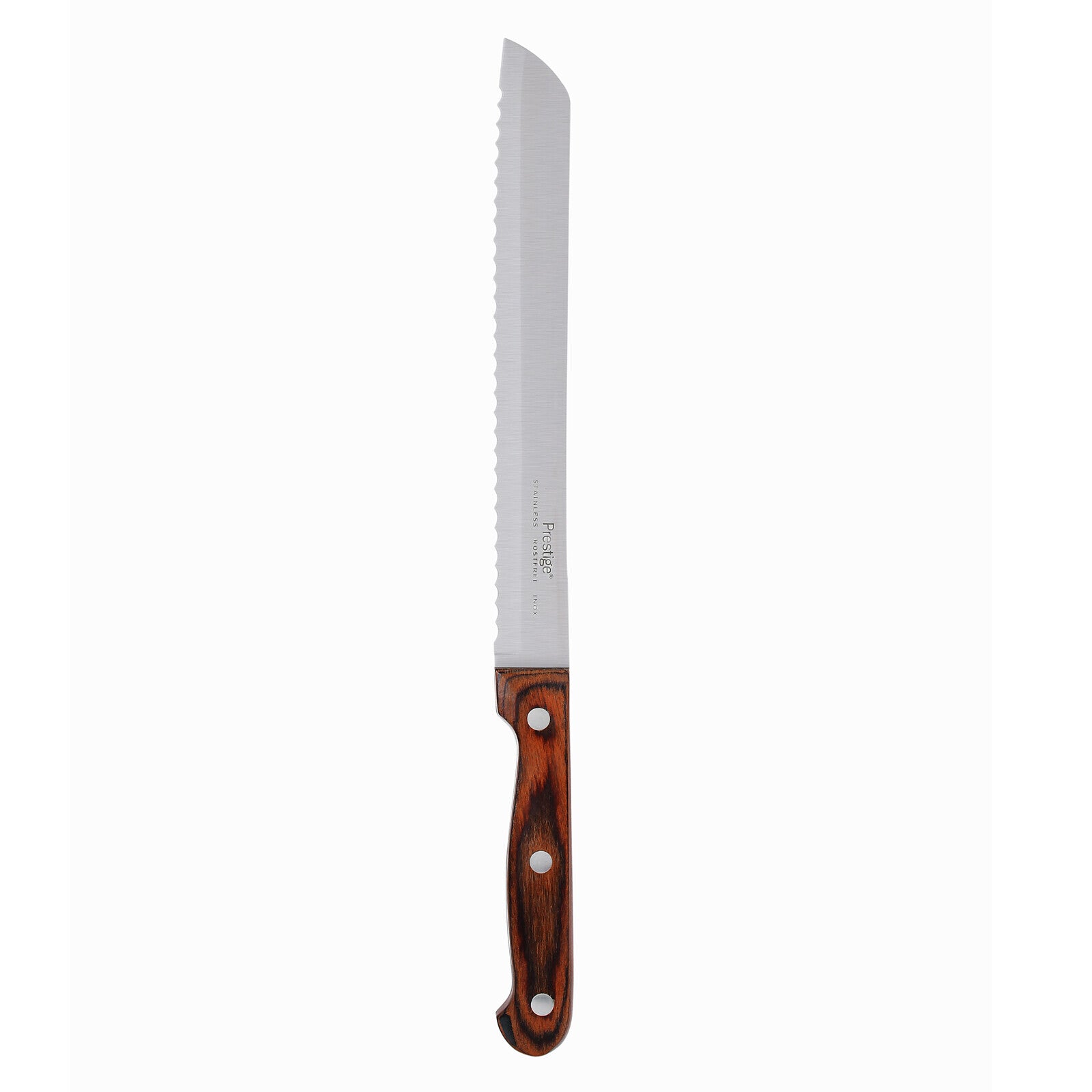 Prestige Classic Bread Knife 20cm | Wooden Handle Knife |Tough Hollow Ground Blades | PR1989