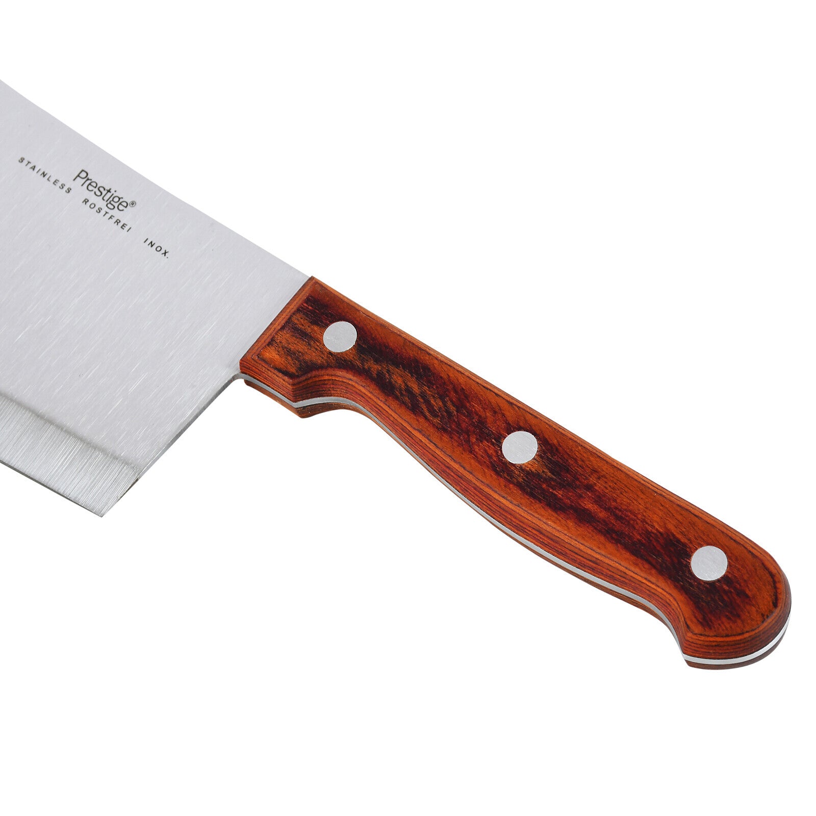 Prestige Classic Chopper Knife 18cm | Wooden Handle Knife | Tough Hollow Ground Blades | PR1980