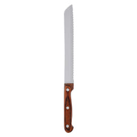 Prestige Classic Bread Knife 20cm | Wooden Handle Knife |Tough Hollow Ground Blades | PR1989