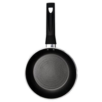 Prestige Safecook Non-stick 18cm Open Frypan | Frying Pan Non-Stick | Dimple shield triple coated Pan - PR22087 - Black
