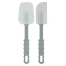 Prestige Silicone 2 pc Spatula Set | Ergonomic Grip | Stain Resistant|Anti-Slip Feature | Grey - PR50175