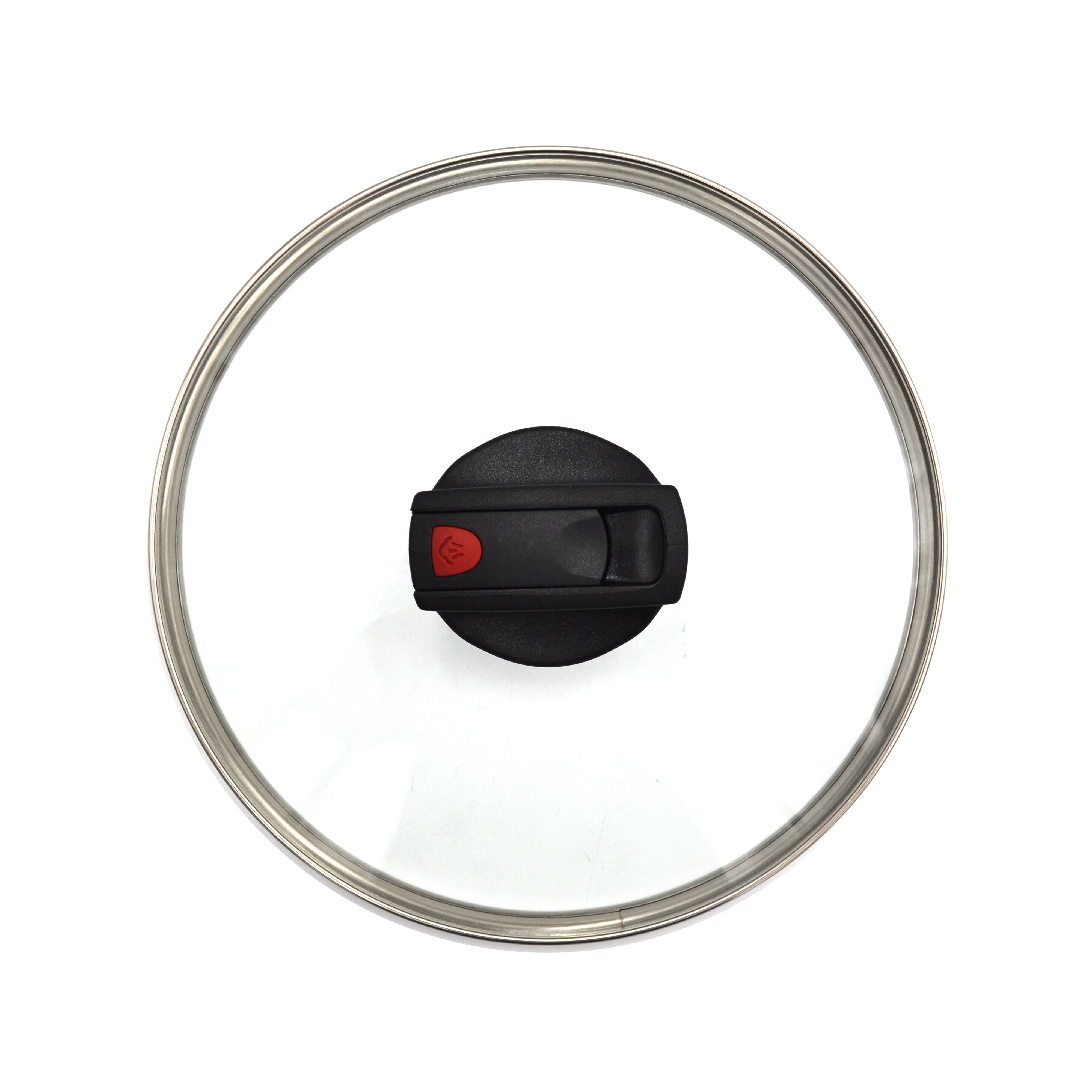 Prestige Safecook Nonstick Casserole 20 cm | Aluminum Cooking Pot with Glass Lid | Induction Compatible Cookware | PR22099 - Black