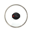 Prestige Safecook Nonstick Casserole 24 cm | Aluminum Cooking Pot with Glass Lid | Induction Compatible Cookware | PR22101 - Black