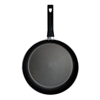 Prestige Safecook Non-stick 32cm Open Frypan | Frying Pan Non-Stick | Dimple shield triple coated Pan - PR22094 - Black