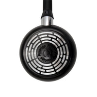 Prestige Safecook Non-stick 32cm Open Frypan | Frying Pan Non-Stick | Dimple shield triple coated Pan - PR22094 - Black