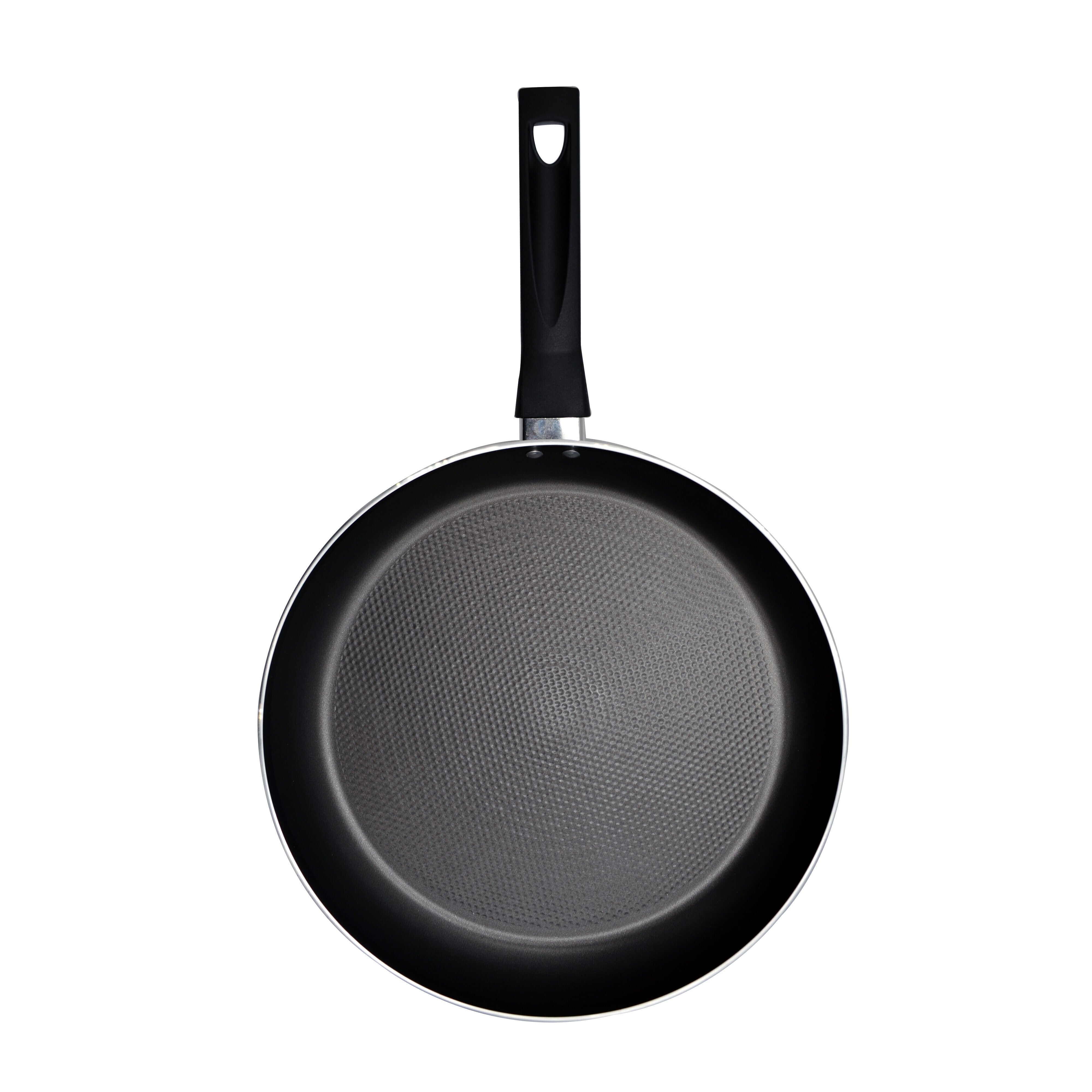 Prestige Safecook Non-stick 24cm Open Frypan | Induction Compatible Frying Pan Non-Stick | Diamond shield triple coated Pan - PR22090 - Black