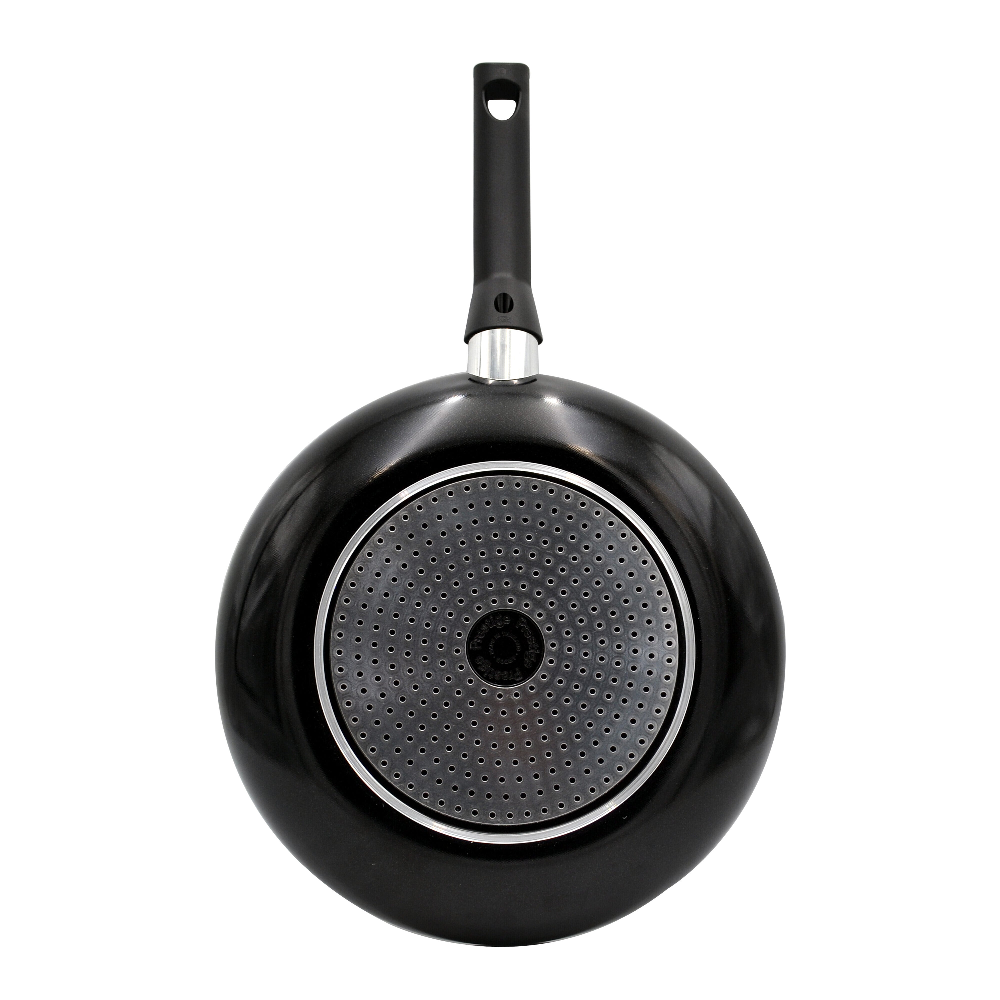 Prestige Safecook Non-stick 26cm Open Frypan | Induction Compatible Frying Pan Non-Stick | Diamond shield triple coated Pan - PR22091 - Black