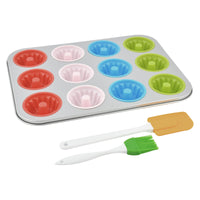 Prestige 12 Cup Fluted Muffin Pan Bundt Set | PR57156