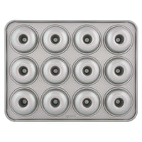 Prestige Mini Donut Pan | Non-Stick Baking Pan with 12 Cup | Donut Baking Tray | Grey - PR218616