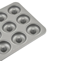 Prestige Mini Donut Pan | Non-Stick Baking Pan with 12 Cup | Donut Baking Tray | Grey - PR218616