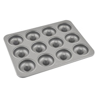 Prestige Mini Donut Pan | Non-Stick Baking Pan with 12 Cup | Donut Baking Tray | Grey - PR218616