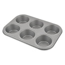 Prestige Non-Stick Carbon Steel 6 Pcs Cup Muffin Pan | Cupcake Baking Pan | Grey - PR28611