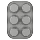 Prestige Non-Stick Carbon Steel 6 Pcs Cup Muffin Pan | Cupcake Baking Pan | Grey - PR28611