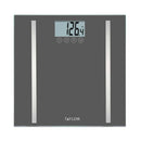 Taylor Digital Body Composition Scale, Bathroom Scale for Body Weight, Measures Body Fat, Body Water & Muscle Mass, 8 User Recognition, Normal & Athlete Modes, FSA HSA Eligible, 400 lb Capacity, Black