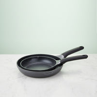 Prestige Essentials 4x Ultra Touch Twin Fry Pan Set of 24cm and 28cm | Non-Stick Granite Coated Frying Pan | PR81169