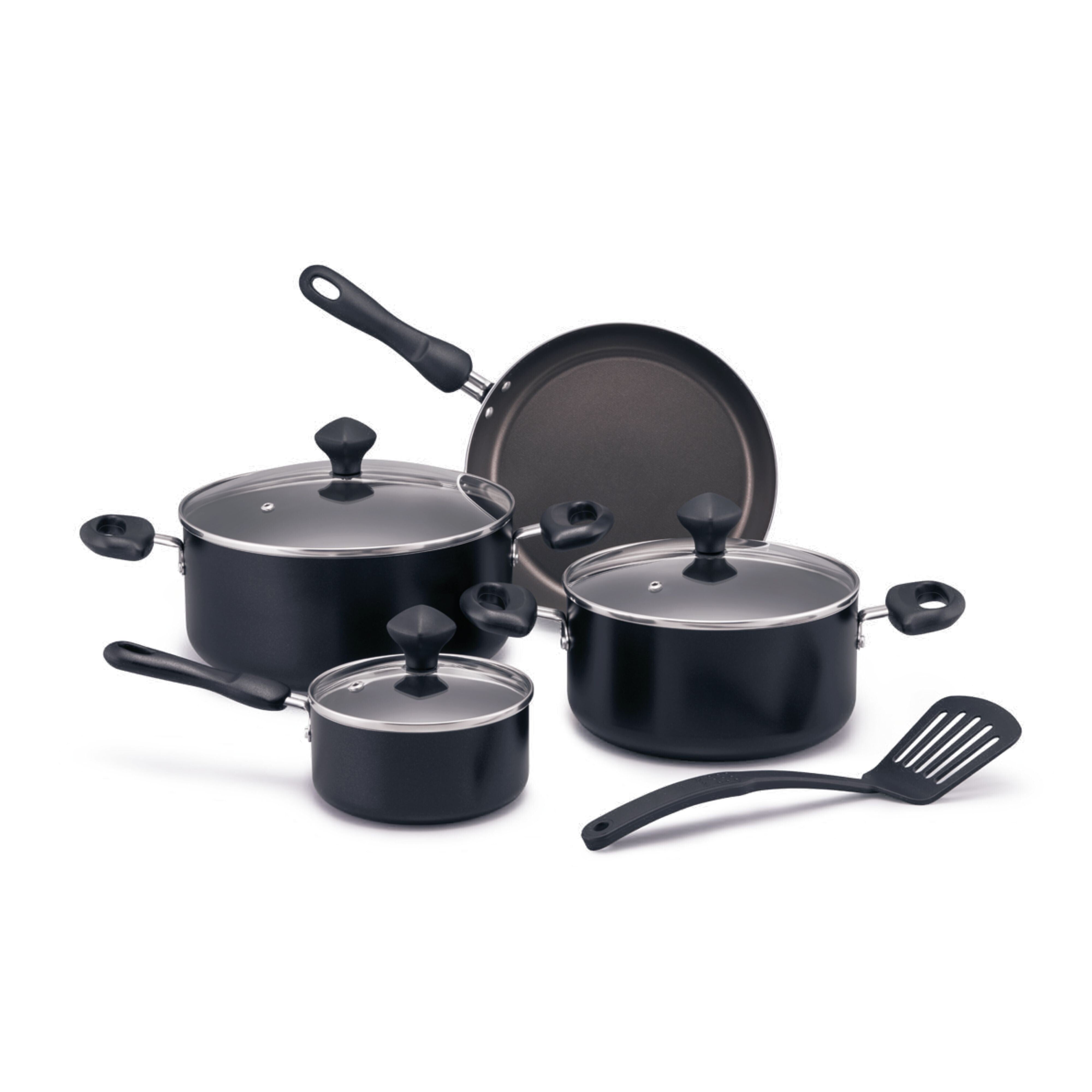 Prestige 8 Pcs Value Pack Cookware Set | Non-stick Pots and Pans Set | Cooking Set with Frying Pans, Saucepans, Saute Pan - PR22483