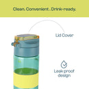 Winsor Pinnacle Pulse Winsor Hydration Bottle (650ML,Blue) | Motivational Water Bottle with One Hand Operation, Hydration Tracker & Flip Top Lid | BPA Free | Ideal for School, Office, Sport, College, Home.