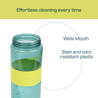 Winsor Pinnacle Pulse Winsor Hydration Bottle (650ML,Blue) | Motivational Water Bottle with One Hand Operation, Hydration Tracker & Flip Top Lid | BPA Free | Ideal for School, Office, Sport, College, Home.