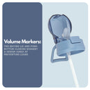 Winsor Pinnacle Quench Hydration Bottle (850ML,Blue) |Motivational Water Bottle with Sipper, One-Handed Operation, Hydration Tracker & Flip Top Lid | Ideal for School, Office, Sport, College, Home,Travel