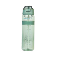 Winsor Pinnacle Quench Hydration Bottle (850ML,Green) |Motivational Water Bottle with Sipper, One-Handed Operation, Hydration Tracker & Flip Top Lid | Ideal for School, Office, Sport, College, Home,Travel