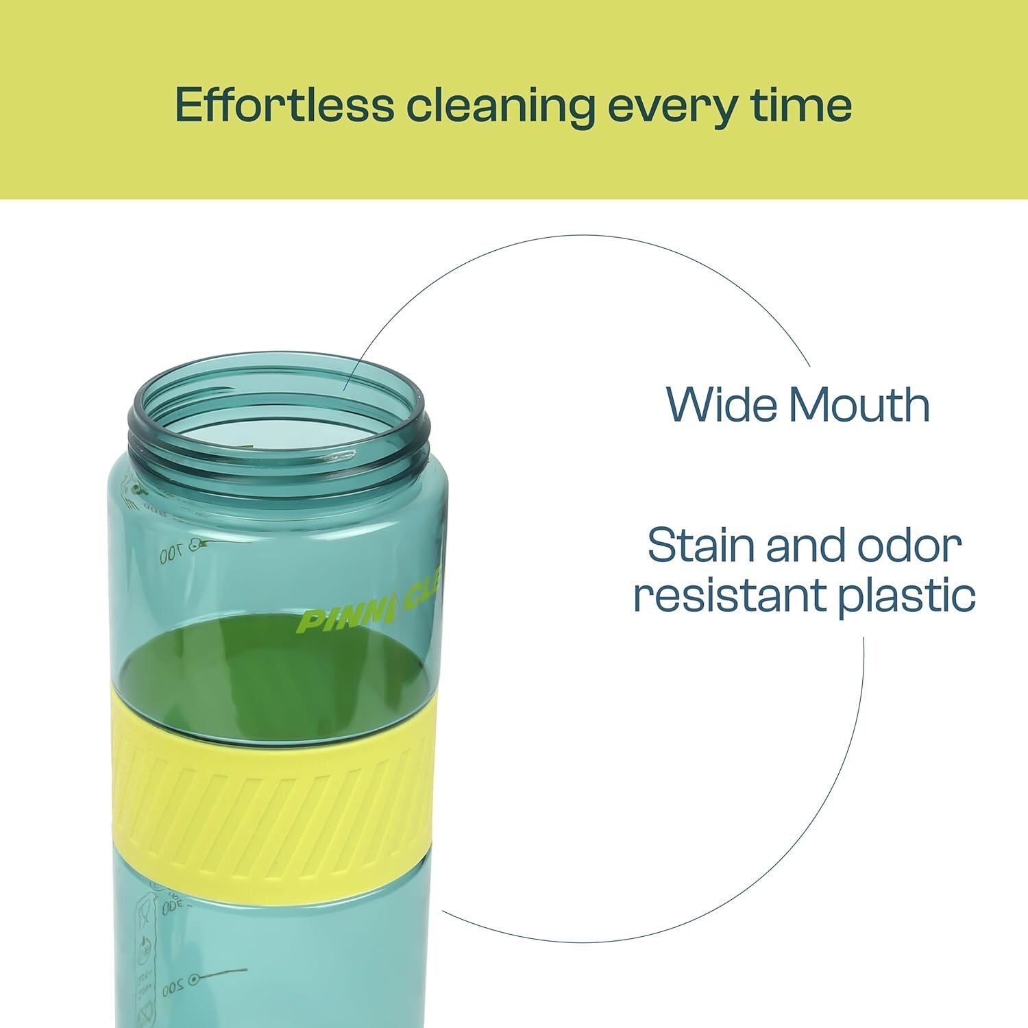 Winsor Pinnacle Pulse Hydration Bottle (850ML,Blue) | Motivational Water Bottle with One Hand Operation, Hydration Tracker & Flip Top Lid | BPA Free | Ideal for School, Office, Sport, College, Home.