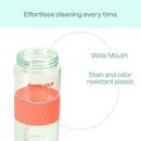 Winsor Pinnacle Pulse Hydration Bottle (650ML,Mint) | Motivational Water Bottle with One Hand Operation, Hydration Tracker & Flip Top Lid | BPA Free | Ideal for School, Office, Sport,College, Home.