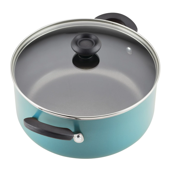Farberware Cookstart Pots and Pans Set 20-Piece | Nonstick Cookware Set - Aqua