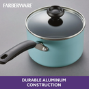 Farberware Cookstart Pots and Pans Set 20-Piece | Nonstick Cookware Set - Aqua