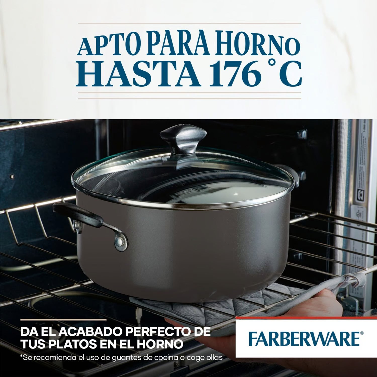 Farberware Cookstart Diamond Max Nonstick Cookware | Pots and Pans Set with Glass Lids | Non-Stick Cookware Set 15 Piece - Pewter