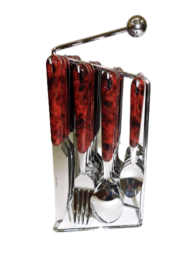 Winsor Stainless Steel 24pc Cutlery Set (Walnut)